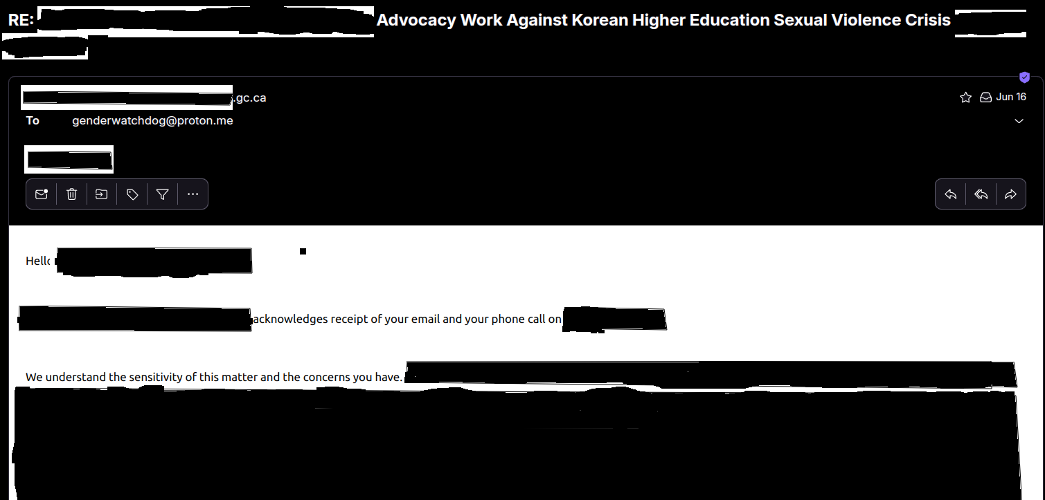 Canadian diplomat acknowledges concerns as "sensitive matter"